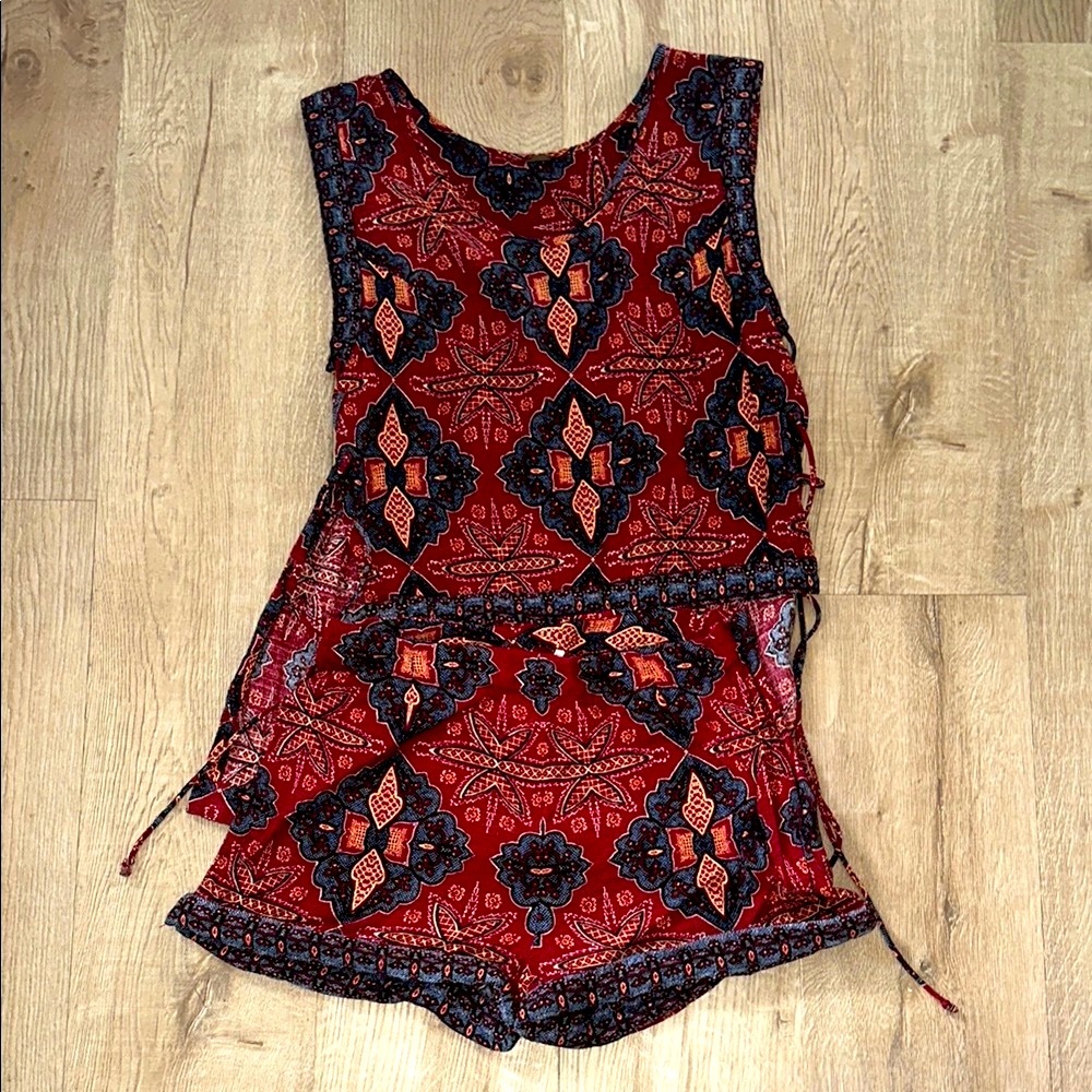 Free People Dahlia Dreams SET shorts tank - Picture 6 of 7